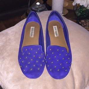Steve Madden Comepete loafer in blue suede